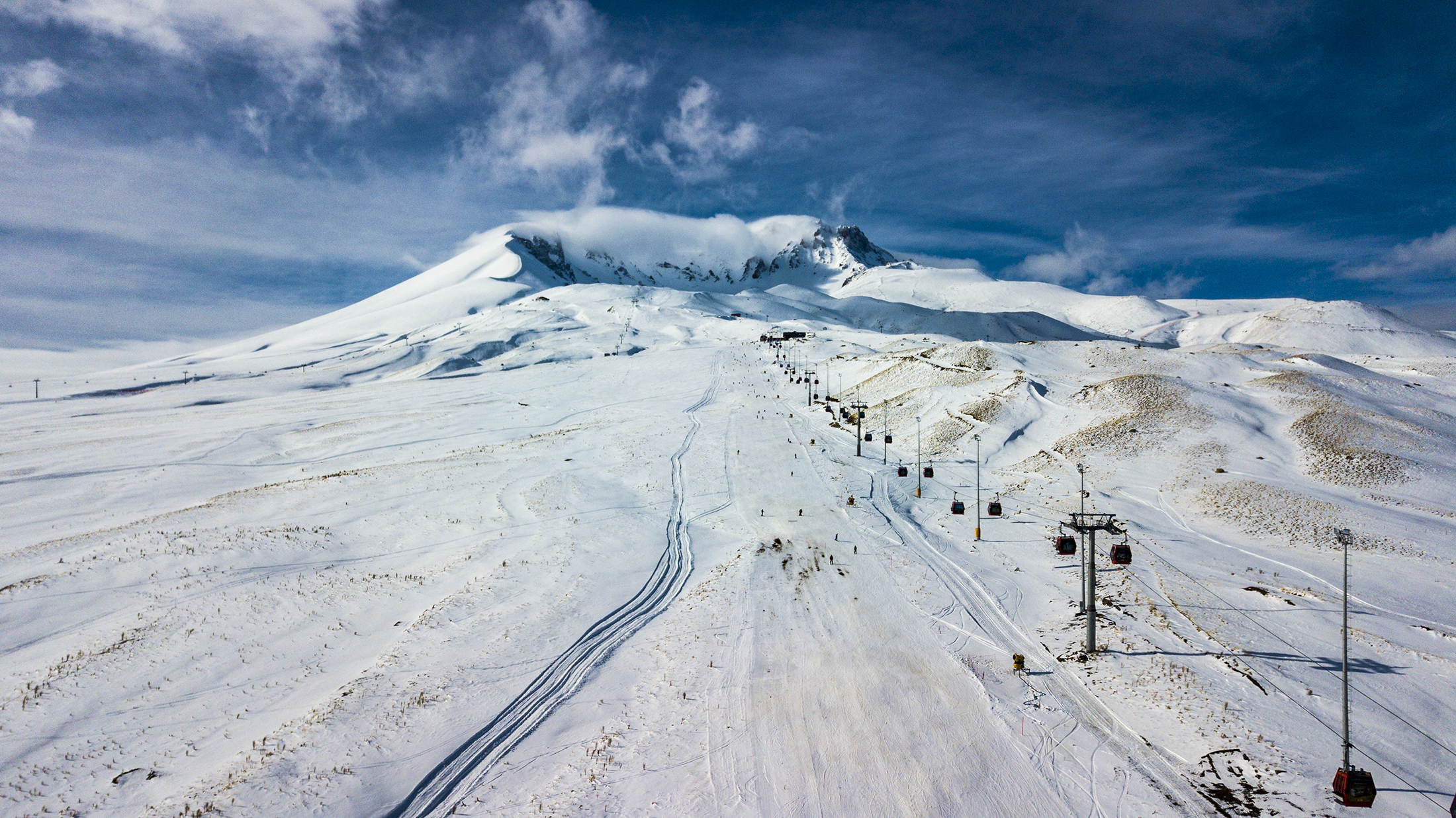 Erciyes'te kayak sezonu açıldı